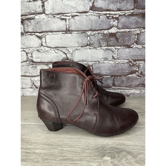 Camper Alicante Brown Leather Lace Up Heel Ankle Boots Women’s Sz 38EU/7.5M US - Picture 16 of 16